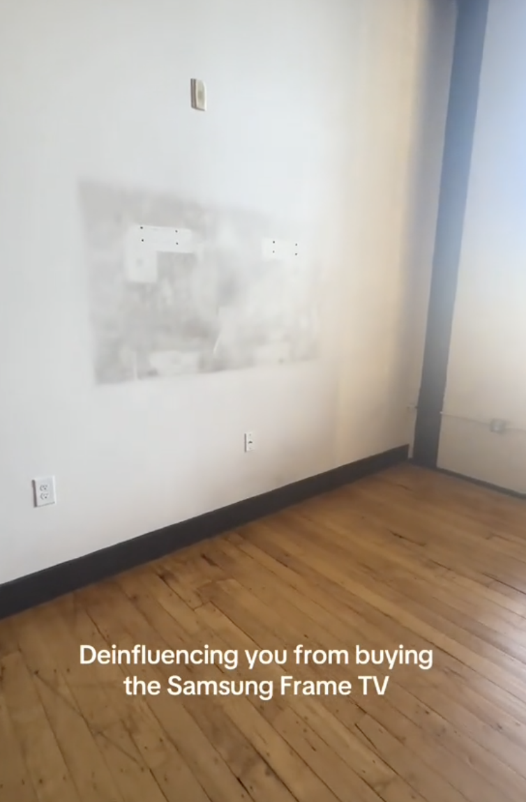 black marks on a wall